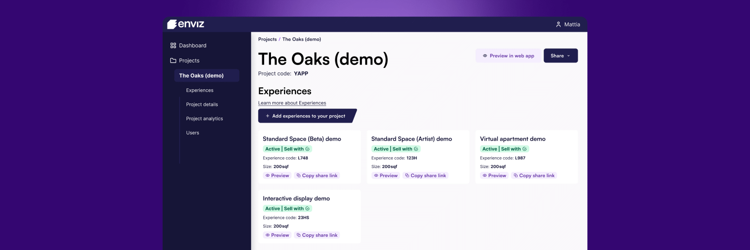 Enviz | Customer portal design
